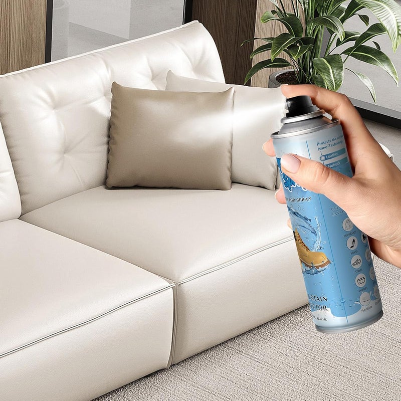 etching Shoe Protector Spray, Fabric Water Shield, Rain & Stain Waterproof Protection for Pillows, Couches, Fabric Furniture, Shoes, Purses and More, Long Lasting Protection-300ML - Image 5